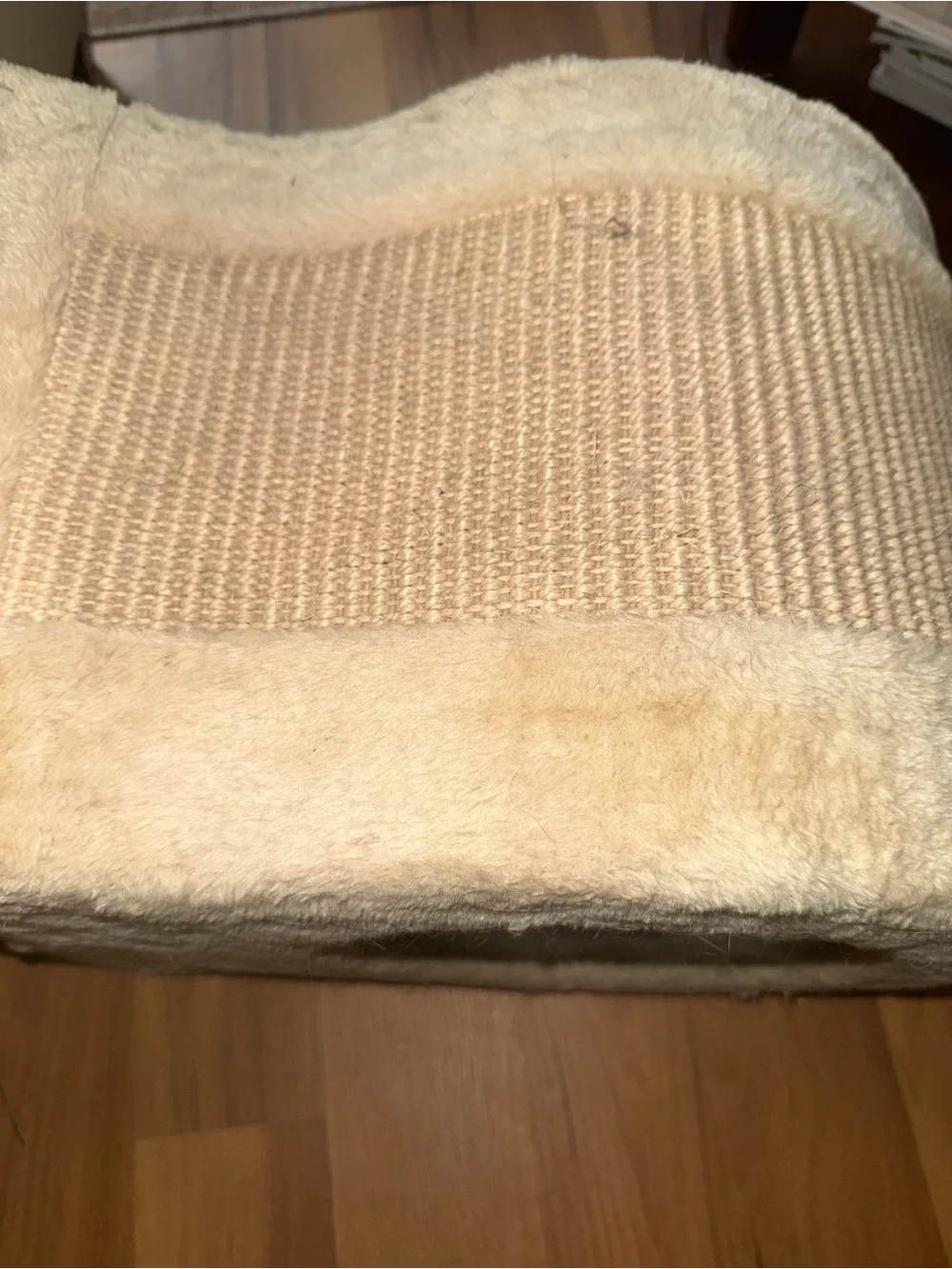 Cream fish shaped Cat Scratcher Lounge